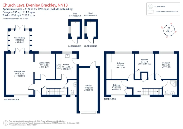 Floorplan 1 for Church Leys, Evenley, NN13