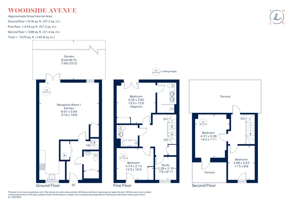 Floorplan for Woodside Avenue, London, N10
