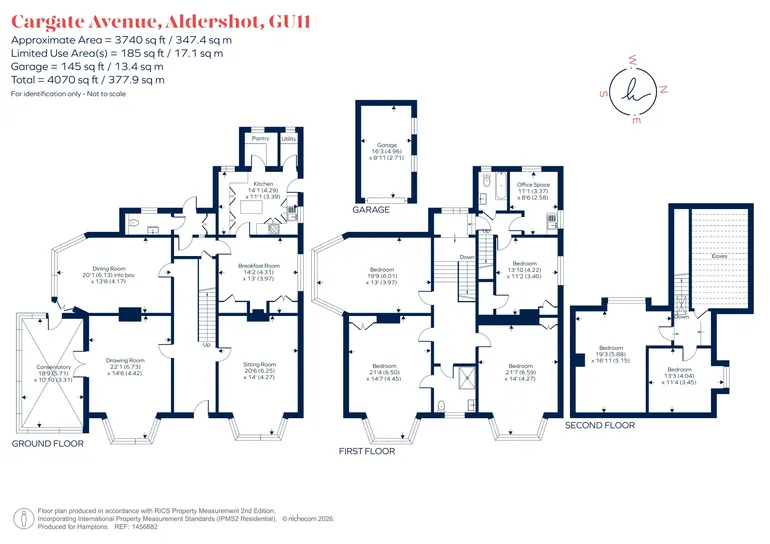 Floorplan 1 for Cargate Avenue, Aldershot, GU11