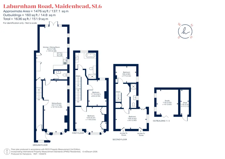 Floorplan 1 for Laburnham Road, Maidenhead, SL6