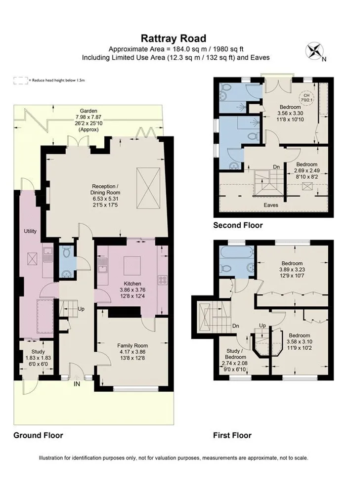 Floorplan for Rattray Road, London, SW2