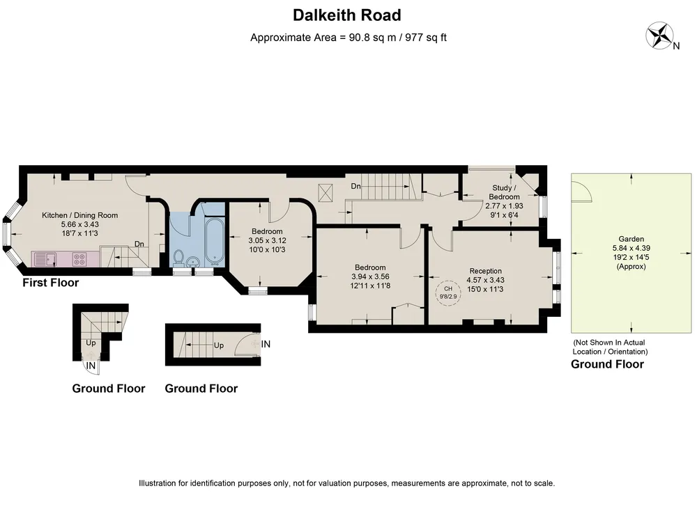 Floorplan for Dalkeith Road, London, SE21