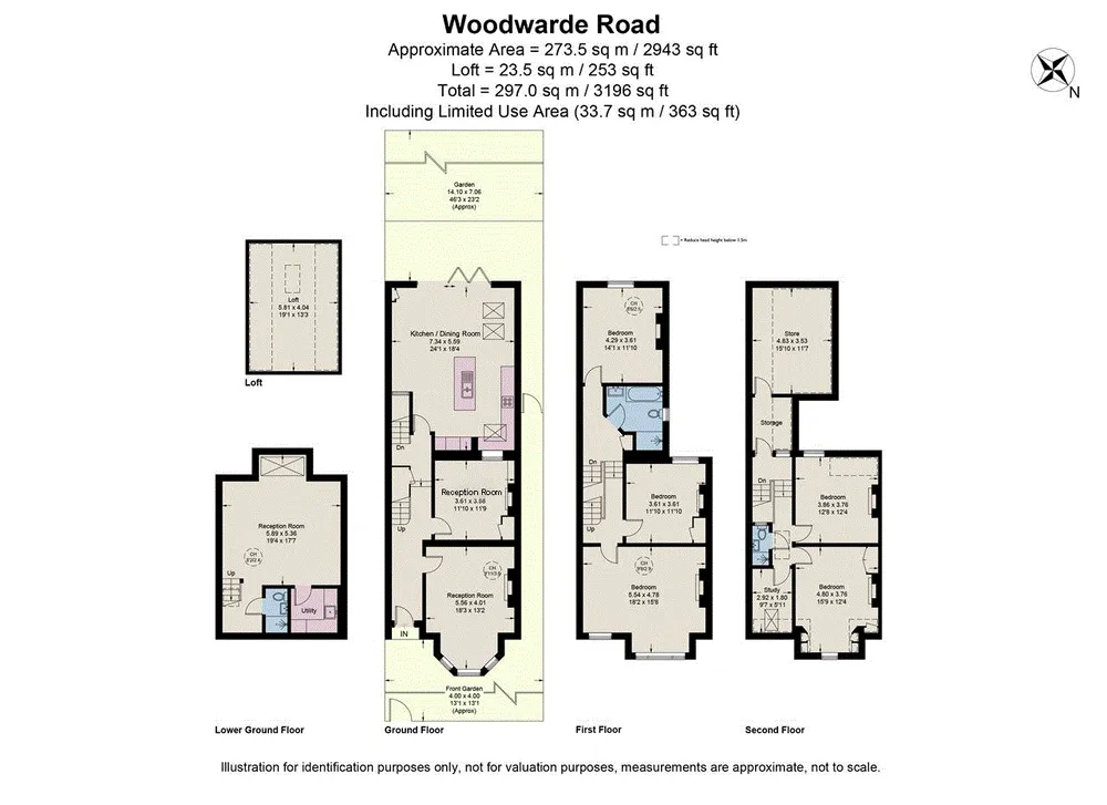 Floorplan for Woodwarde Road, London, SE22