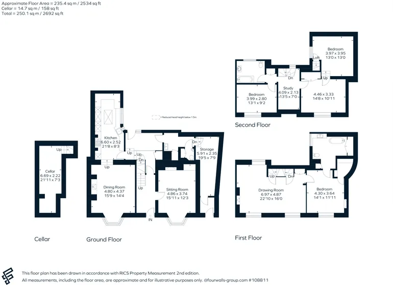 Floorplan 1 for Woolley Street, Bradford-On-Avon, BA15