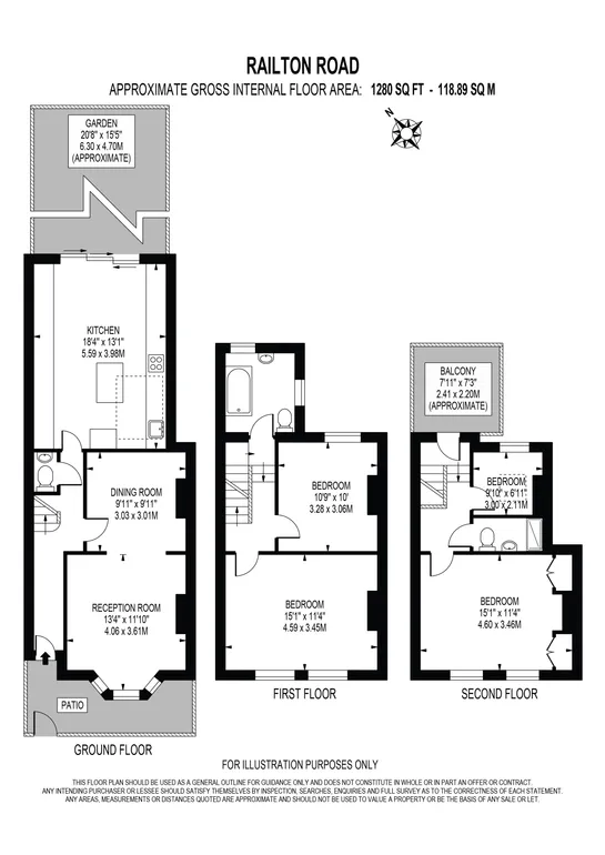 Floorplan 1 for Railton Road London SE24