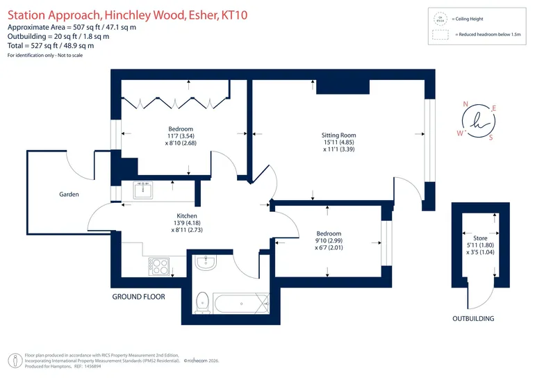 Floorplan 1 for Station Approach, Esher, KT10