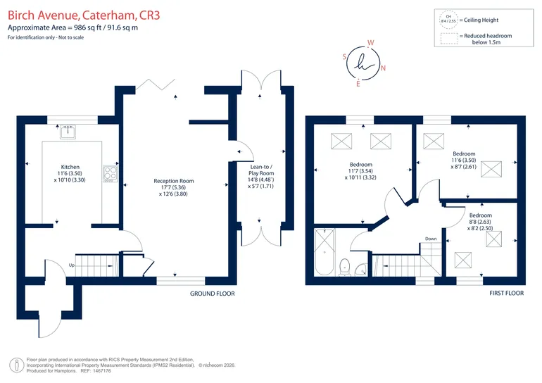 Floorplan 1 for Birch Avenue, Caterham, CR3