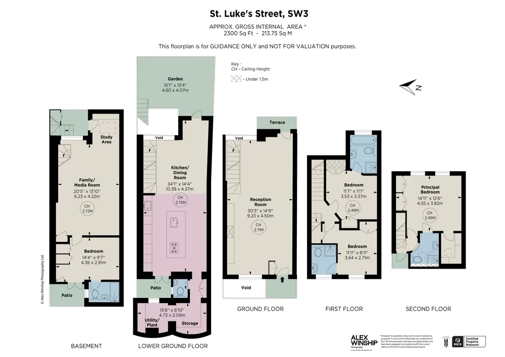 Floorplan for St Luke's Street, Chelsea, London, SW3