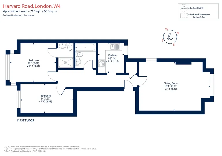 Floorplan 1 for Harvard Road London W4