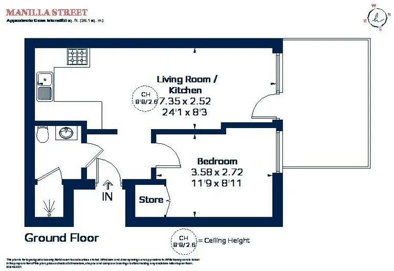 Floorplan 1 for Manilla Street, E14