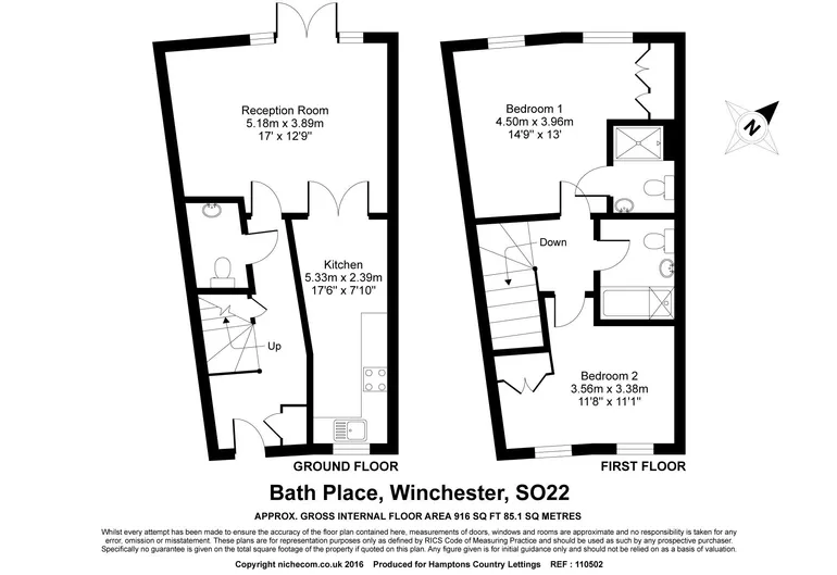 Floorplan 1 for Bath Place, Winchester SO22