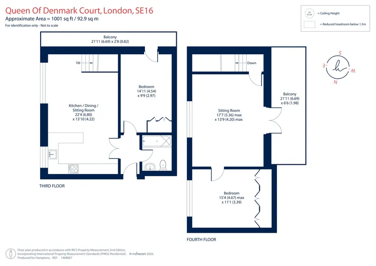 Floorplan 1 for Queen of Denmark Court, Rotherhithe, SE16