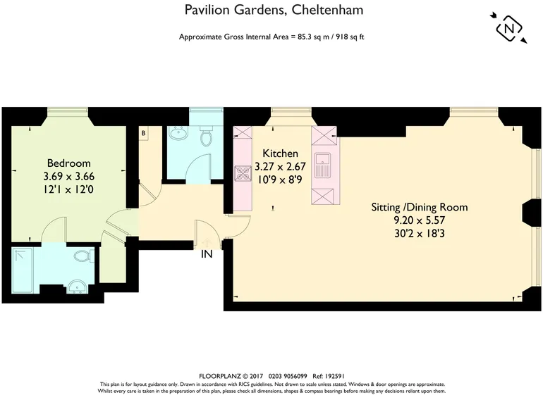 Floorplan 1 for Pavilion Gardens Cheltenham GL50