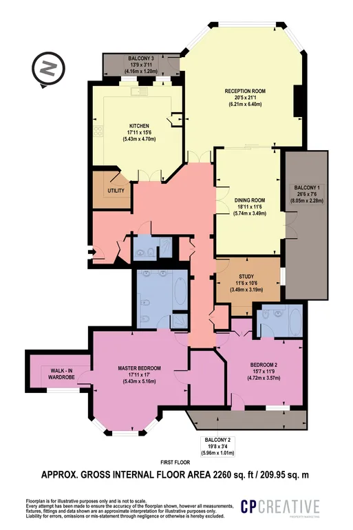 Floorplan 1 for Old Redding, Harrow, HA3