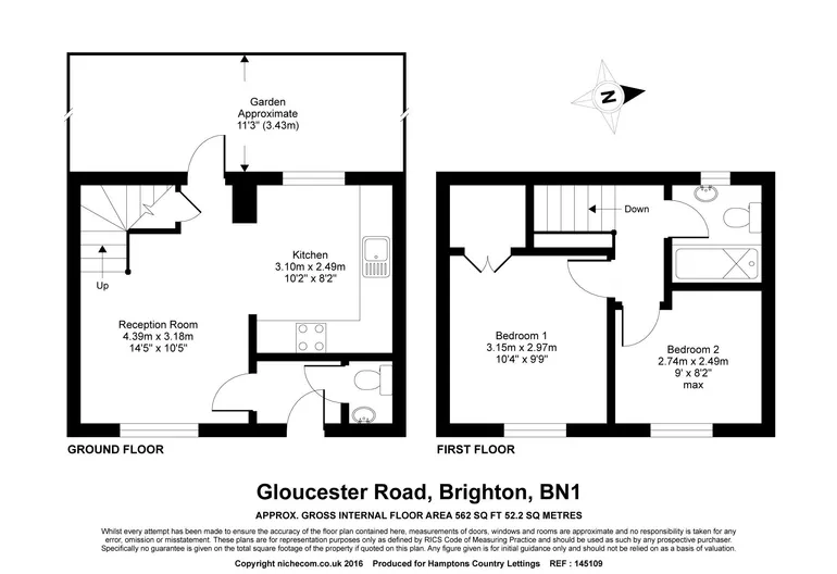 Floorplan 1 for Gloucester Road Brighton BN1