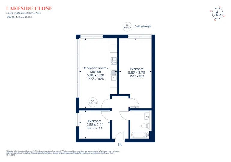 Floorplan 1 for 1 Lakeside Close Staines Upon Thames TW18