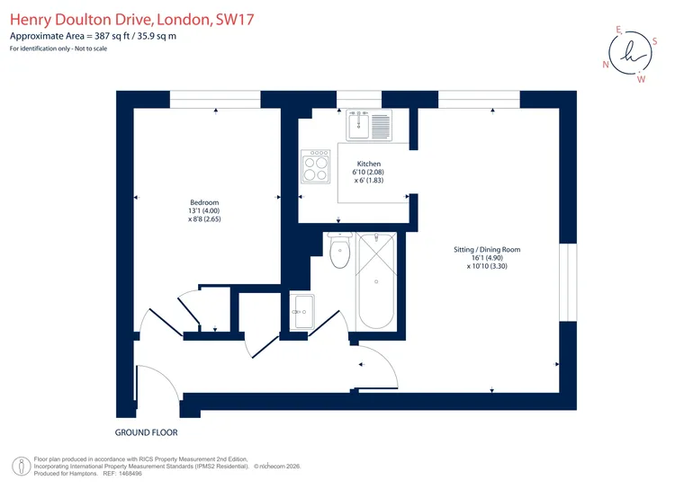Floorplan 1 for Henry Doulton Drive, SW17