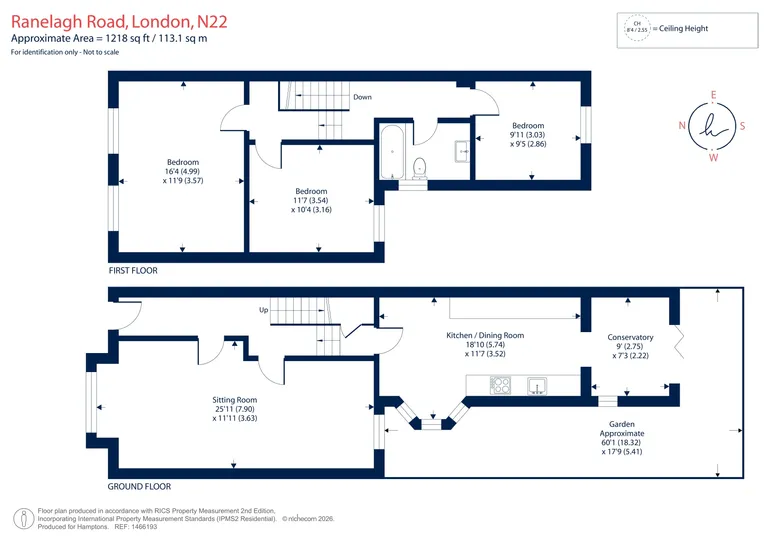 Floorplan 1 for Ranelagh Road London N22