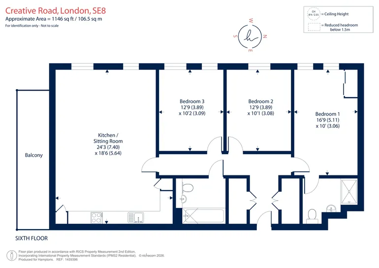 Floorplan 1 for Creative Road Deptford SE8