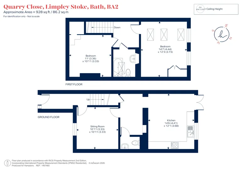 Floorplan 1 for Quarry Close Limpley Stoke BA2