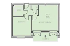 Apartment 37 Gateway Residence, Stevenage floorplan 1 out of 1