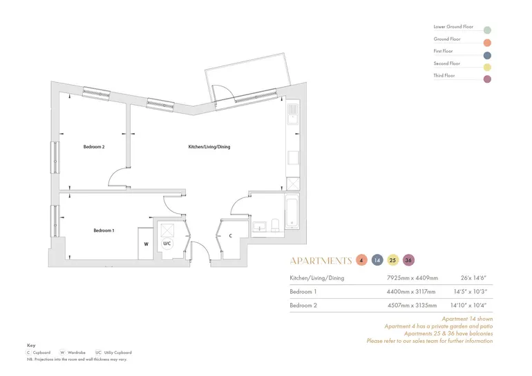 Floorplan 1 for Walton Street, Aylesbury, HP20