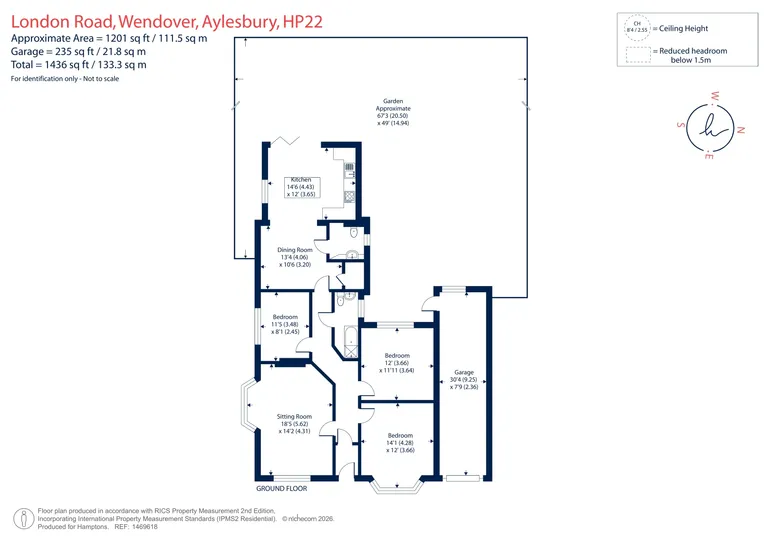 Floorplan 1 for London Road, Wendover, HP22