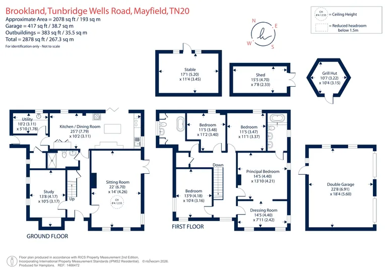 Floorplan 1 for Tunbridge Wells Road, Mayfield, TN20