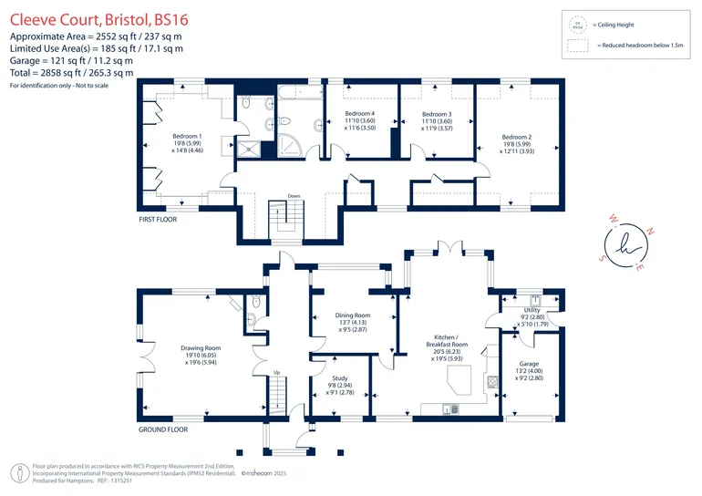 Floorplan 1 for Cleeve Court, Bristol, BS16
