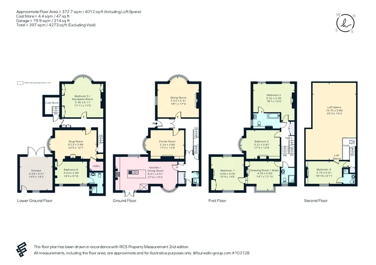 Floorplan 1 for Montpelier Villas, Brighton, BN1