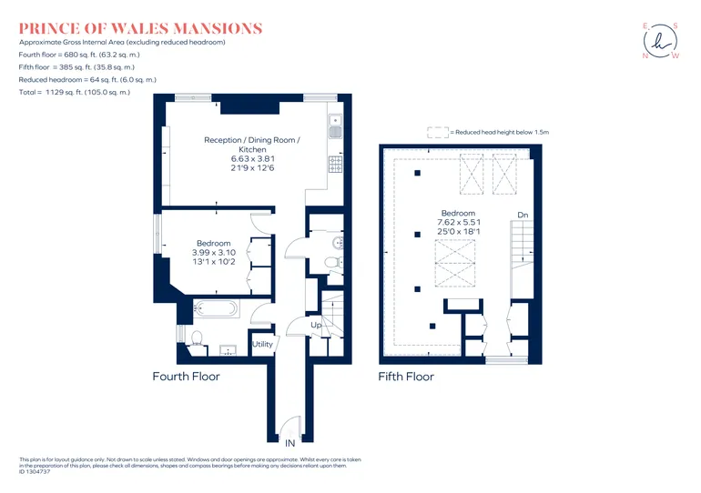 Floorplan 1 for Prince Of Wales Drive, London, SW11