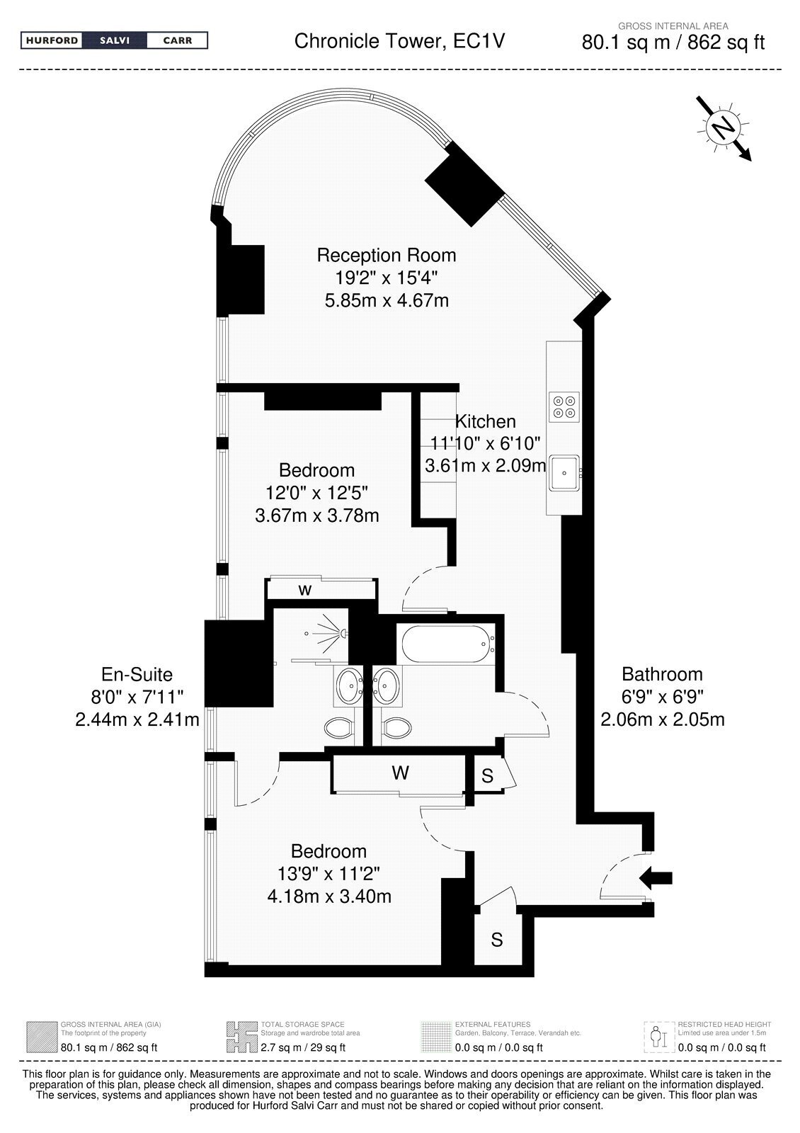 Chronicle Tower, 261B City Road, London, EC1V floorplan
