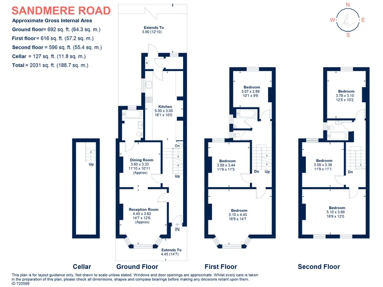 Floorplan 1 for Sandmere Road London SW4