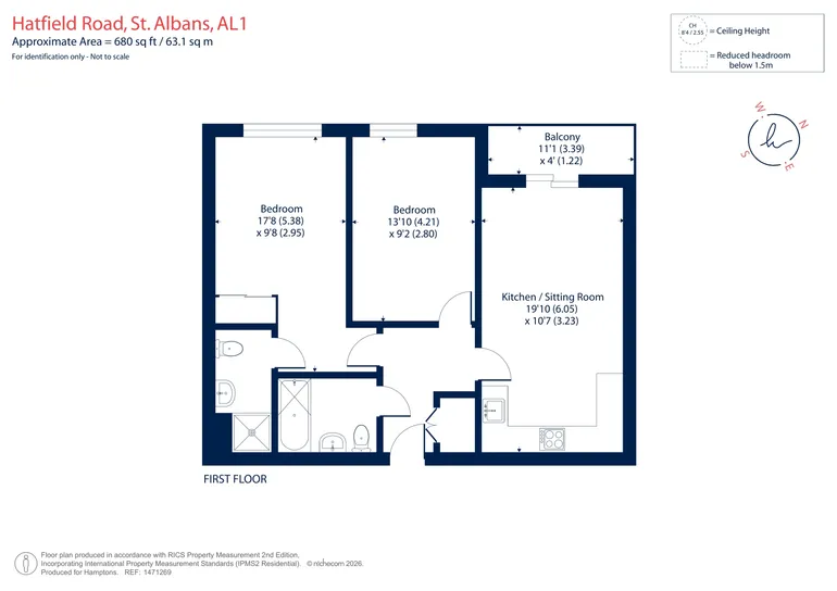 Floorplan 1 for Newsom Place St. Albans AL1