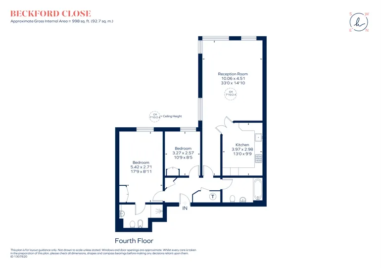 Floorplan 1 for Beckford Close London W14
