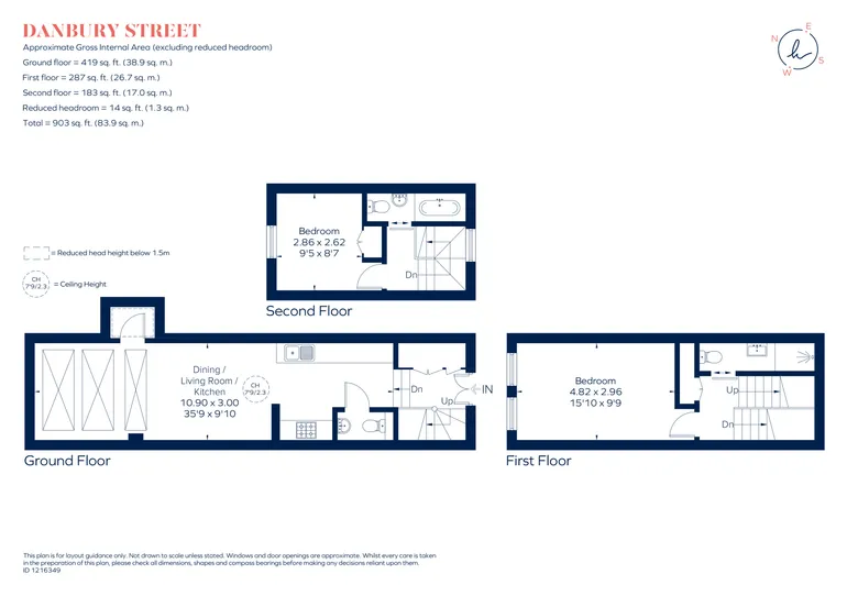 Floorplan 1 for Danbury Street London N1