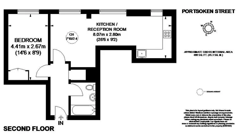 Floorplan 1 for Portsoken Street London E1