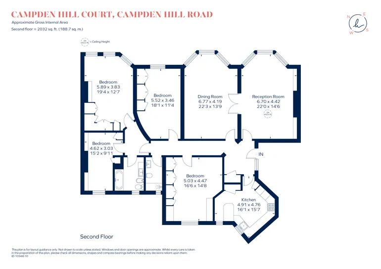 Floorplan 1 for Campden Hill Road London W8