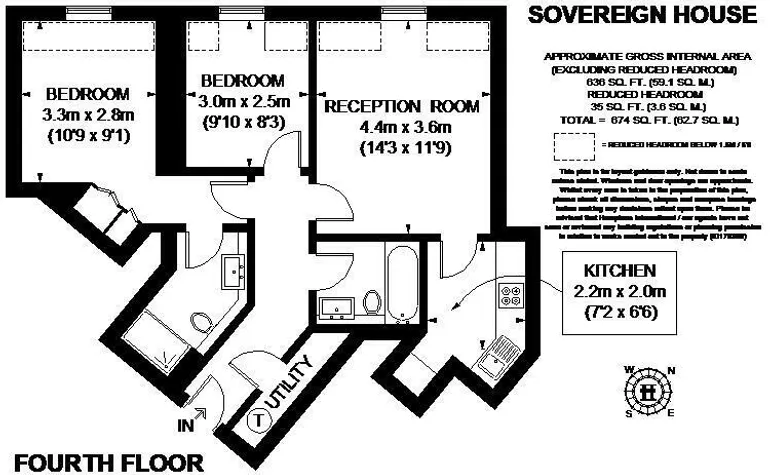 Floorplan 1 for Poppins Court EC4, EPC:D