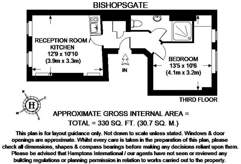 Floorplan 1 for Bishopsgate EC2, EPC: E