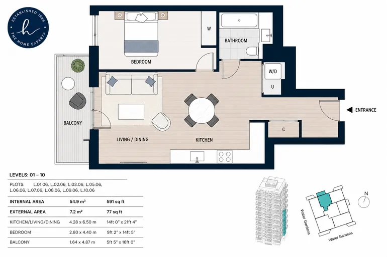 Floorplan 1 for Cascade Way London W12