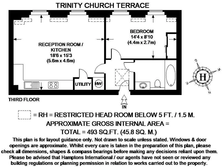 Floorplan 1 for Trinity Church Terrace, Borough, SE1