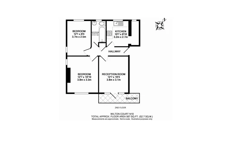 Floorplan 1 for Wilton Road London N10