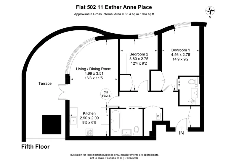 Floorplan 1 for Esther Anne Place London N1