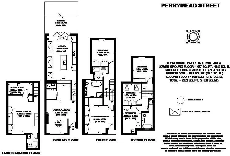Floorplan 1 for Perrymead Street, SW6