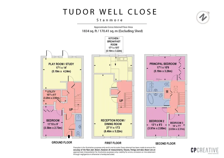 Floorplan 1 for Tudor Well Close Stanmore HA7