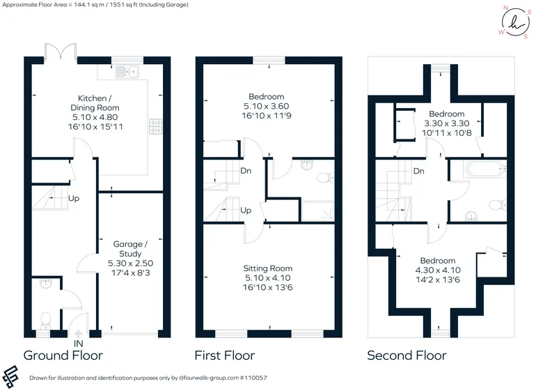 Floorplan 1 for Bingham Close, Cirencester, GL7