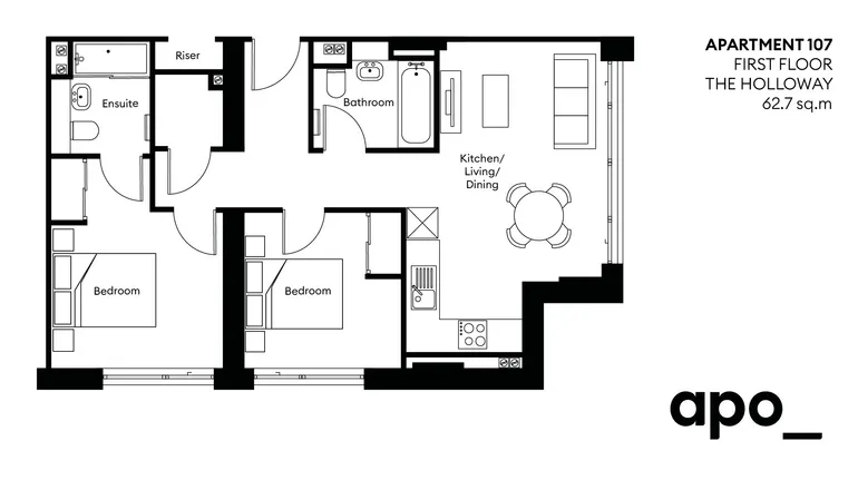 Floorplan 1 for The Holloway, 12 Ellis St Birmingham B1