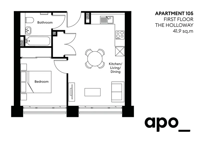 Floorplan 1 for The Holloway, 3 Blucher St Birmingham B1