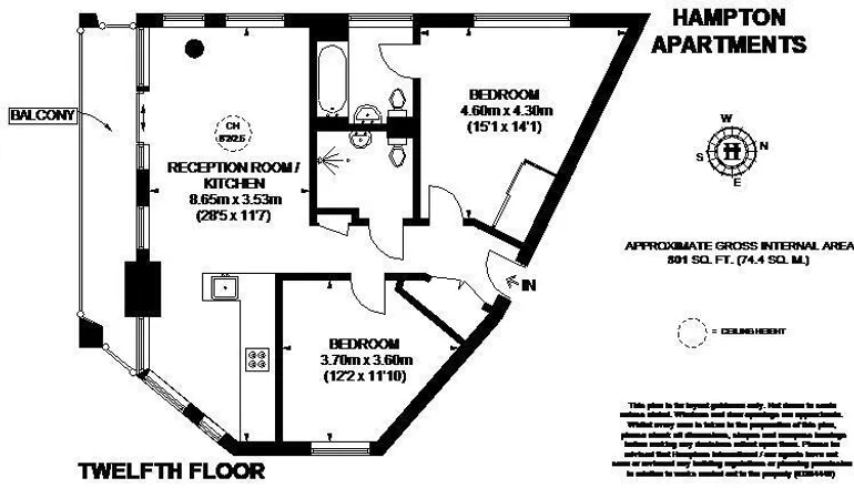 Floorplan 1 for Duke Of Wellington Avenue, Royal Arsenal London SE18